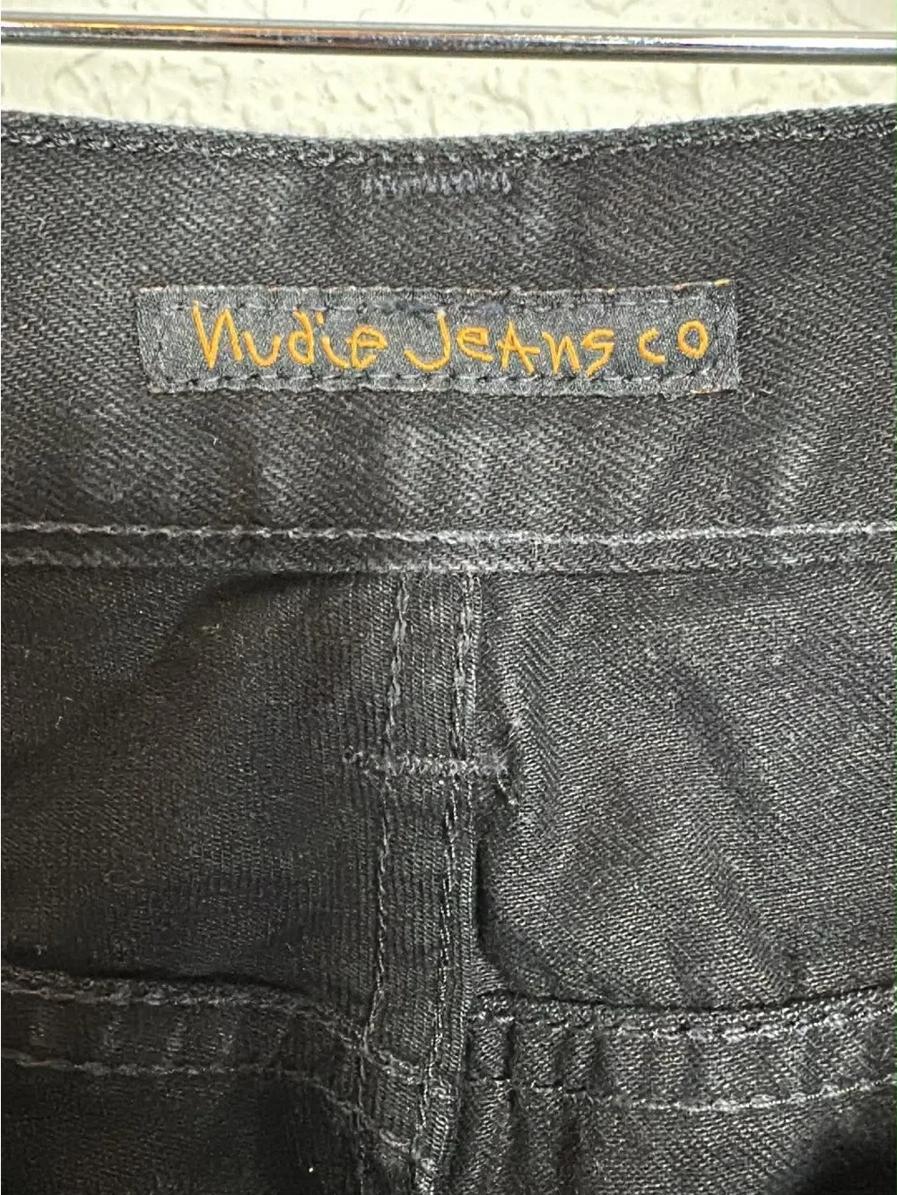 Nudie Jeans Black Straight-Leg Men's Jeans